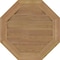Ekena Millwork Octagonal Gable Vnt Non-Functional Western Red Cedar Gable Vnt w/Decorative Face Frame, 32"W x 32"H GVWOC32X3202SDUWR - alternate 2